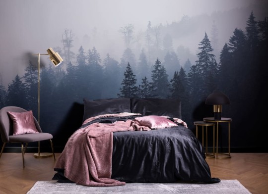 Hovia FO0010BU01W Silkwood - mural w zamglony las