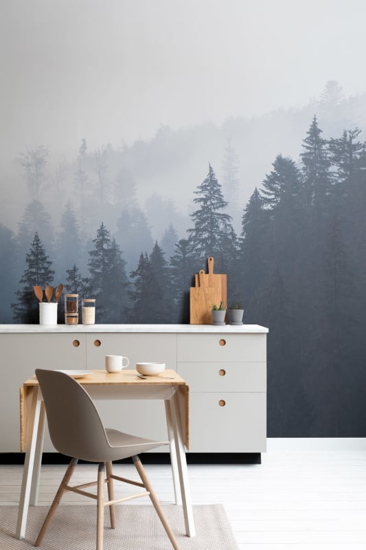 Hovia FO0010BU01W Silkwood - mural w zamglony las