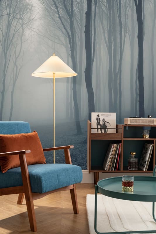 Hovia FO0076BW30W Mystique - mural w zamglony las