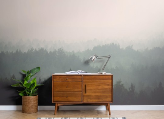 Hovia FO0009NE01W Heartwood - mural w zamglony las