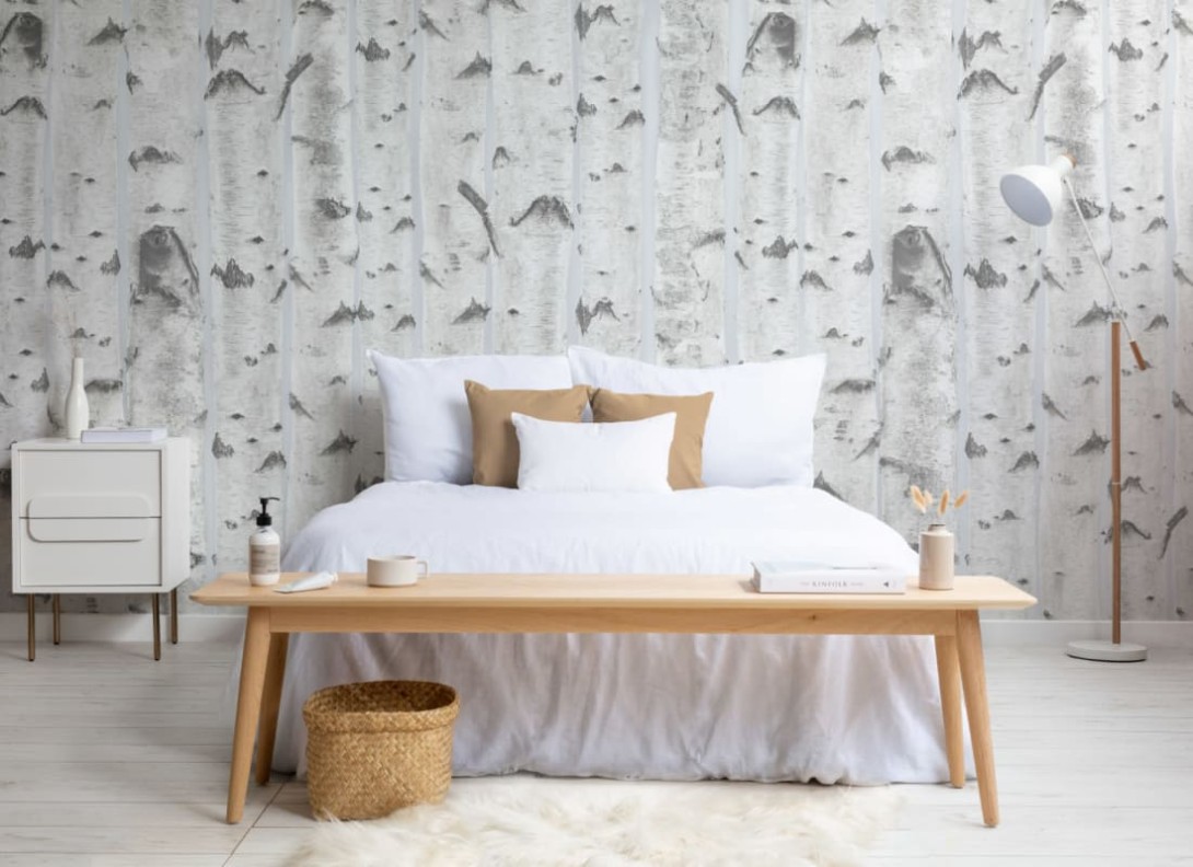 Hovia FO5005NE04W Birch Blue - mural w brzozy