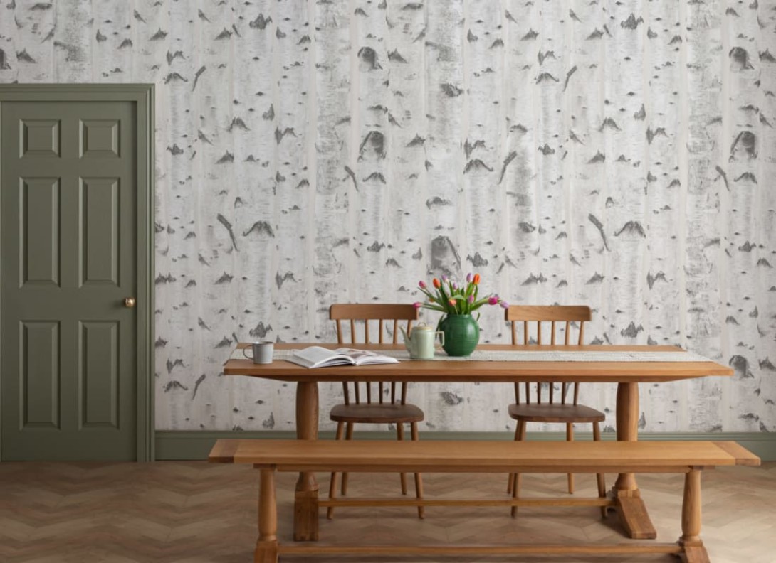 Hovia FO5004NE04W Birch Cream - mural w brzozy