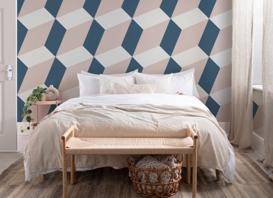 Hovia TH5006BP01W Tilt - mural w geometryczny wzór 3D