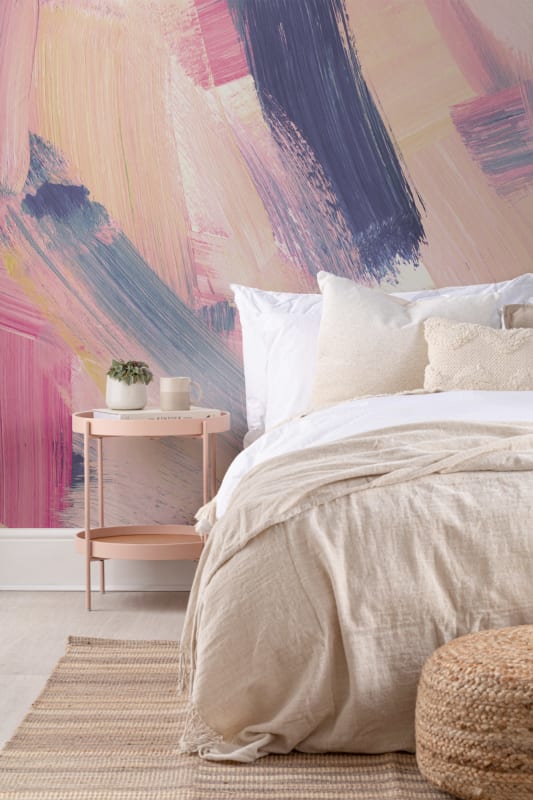 Hovia AB0093NE04W Karel Pink - mural w abstrakcyjny wzór