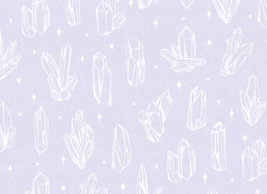 Hovia CO5002PU03W Reiki Lilac - mural w kryształy i gwiazdy