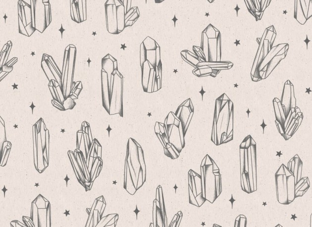 Hovia CO5001NE03W Reiki - mural w kryształy i gwiazdy