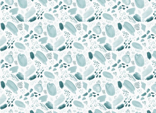 Hovia WA5006BU04W Aqua - mural w abstrakcyjny wzór akwarelowy