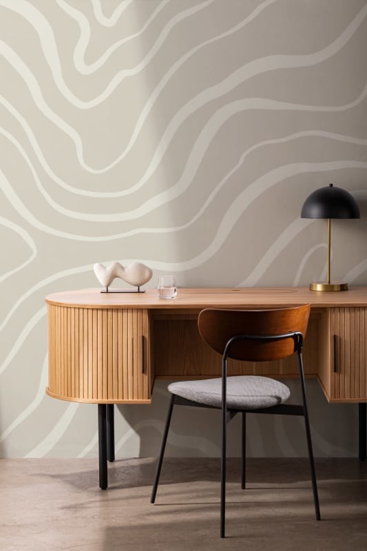 Hovia AB0107NE04W Seismic Sand - mural w organiczne linie