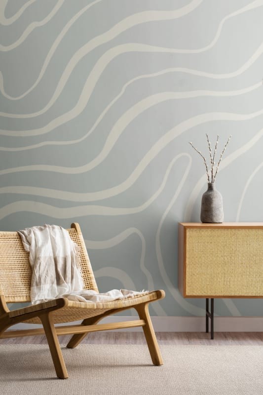 Hovia AB0106BU04W Seismic - mural w organiczne linie