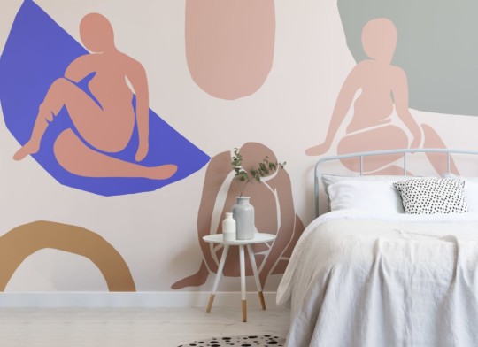 Hovia DE0001PI03W Pose - mural w ludzkie sylwetki inspirowane Matissem