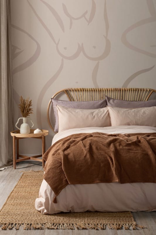 Hovia DE0007NE06W Nurture Beige - mural w kobiece sylwetki