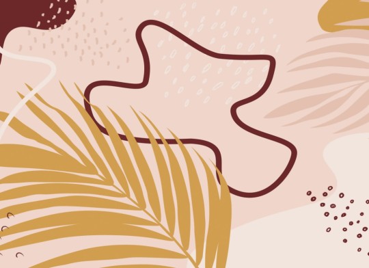 Hovia TR0026NE04W Bora Bora - mural w abstrakcyjny motyw roślinny