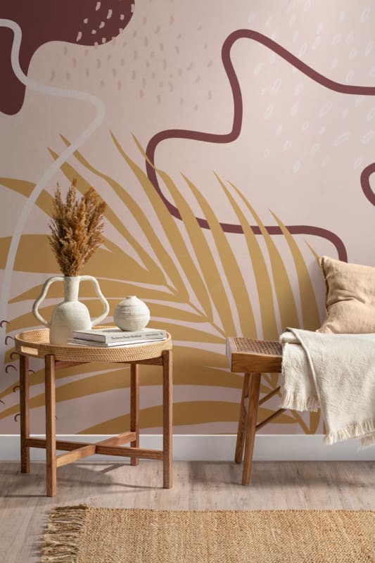 Hovia TR0026NE04W Bora Bora - mural w abstrakcyjny motyw roślinny