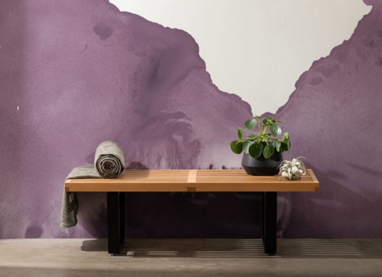 Hovia WA0005PU02W Pseudo - mural w abstrakcyjny wzór akwarelowy