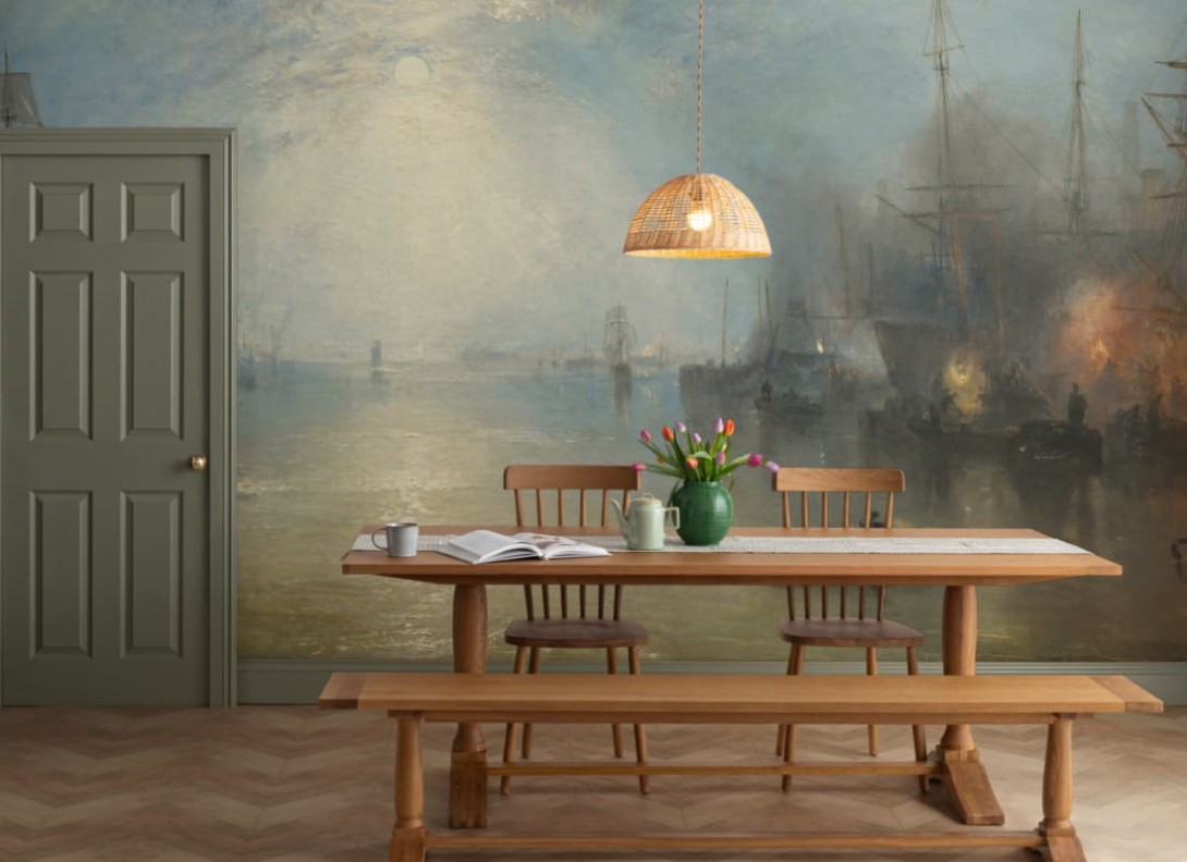 Hovia AR0029BU30W Keelman Heaving - mural w morze i statki