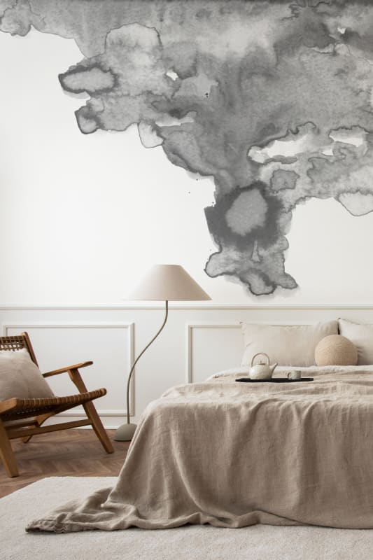 Hovia WA0025GE02W Billow - mural w akwarelowe plamy