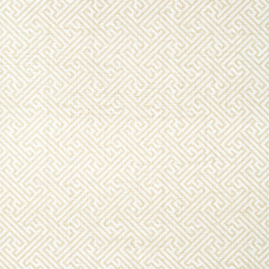 Anna French AT9840 Nara Charlotte Raffia White on Natural - tapeta z rafii w geometryczny wzór