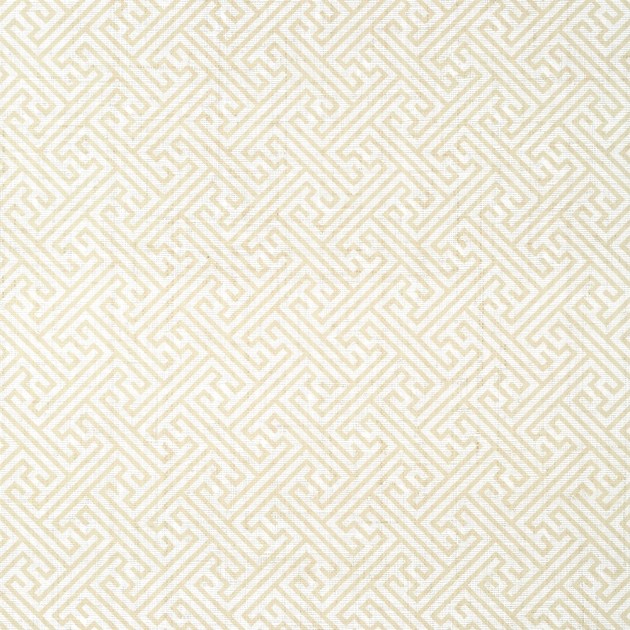 Anna French AT9840 Nara Charlotte Raffia White on Natural - tapeta z rafii w geometryczny wzór