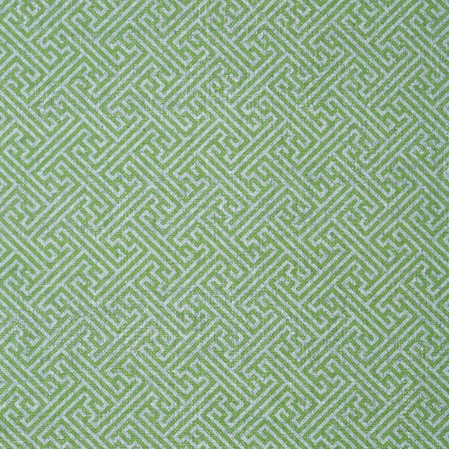 Anna French AT9843 Nara Charlotte Raffia Green and Blue - tapeta z rafii w geometryczny wzór