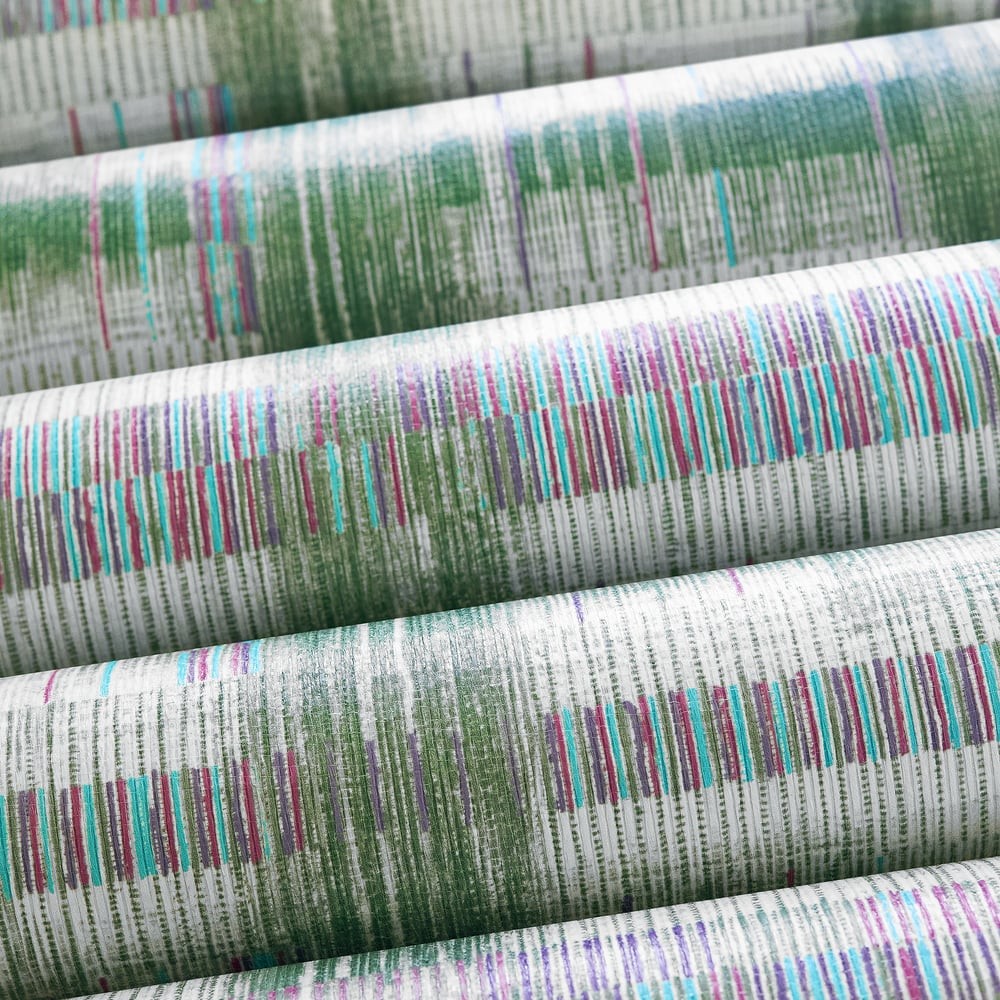 Anna French AT9845 Nara Takao Weave Fuchsia - tapeta strukturalna w kratkę