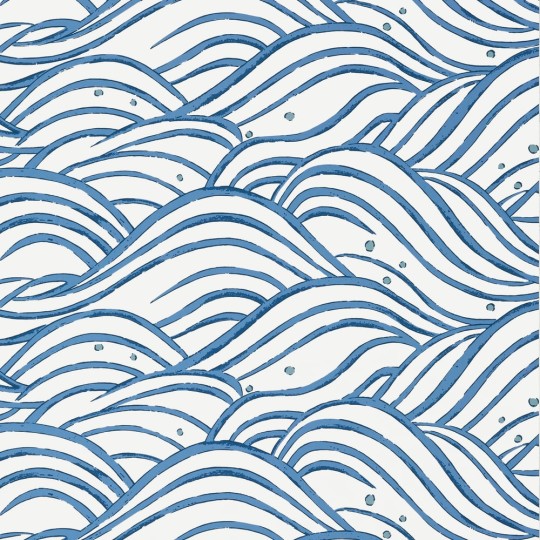 Anna French AT9873 Nara Waves Blue - tapeta w fale