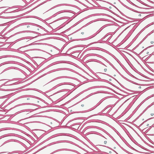 Anna French AT9877 Nara Waves Fuchsia - tapeta w fale