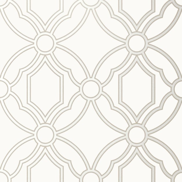 Anna French AT6122 Serenade Roscoe Pearl - tapeta w geometryczny wzór inspirowany witrażem