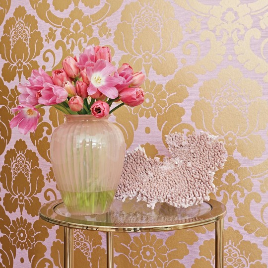 Anna French AT6128 Serenade Marlow Pearl - tapeta strukturalna w ornamenty