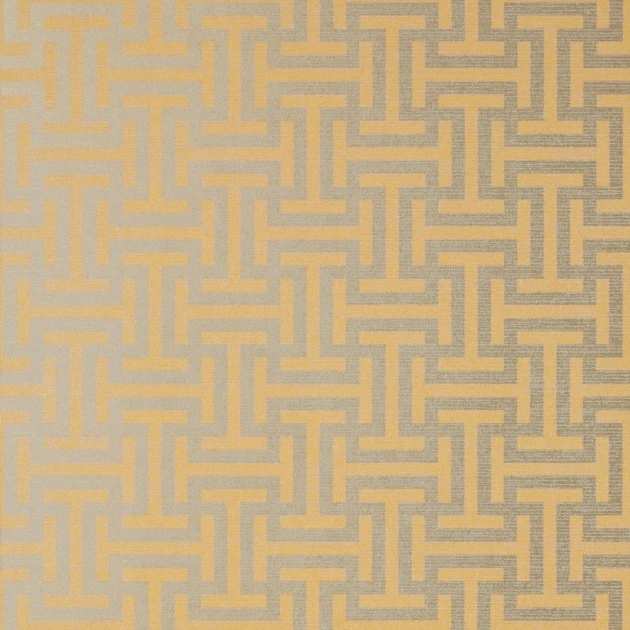Anna French AT6150 Serenade Rymann Metallic Gold and Silver - tapeta strukturalna w geometryczny wzór