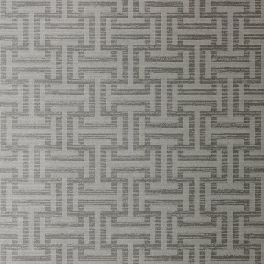 Anna French AT6151 Serenade Rymann Metallic Silver - tapeta strukturalna w geometryczny wzór