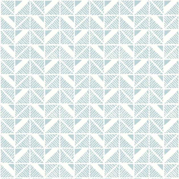 Anna French AT23114 Willow Tree Bloomsbury Square Soft Blue - tapeta w geometryczny wzór