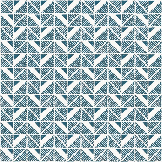 Anna French AT23118 Willow Tree Bloomsbury Square Blue - tapeta w geometryczny wzór