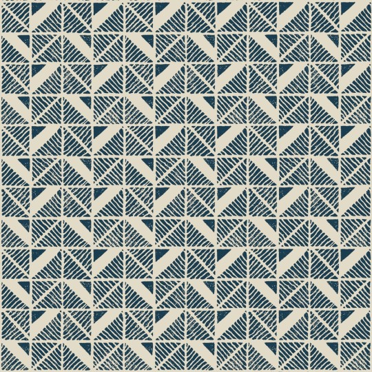 Anna French AT23119 Willow Tree Bloomsbury Square Navy - tapeta w geometryczny wzór