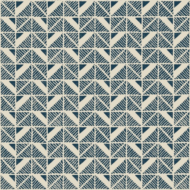 Anna French AT23119 Willow Tree Bloomsbury Square Navy - tapeta w geometryczny wzór