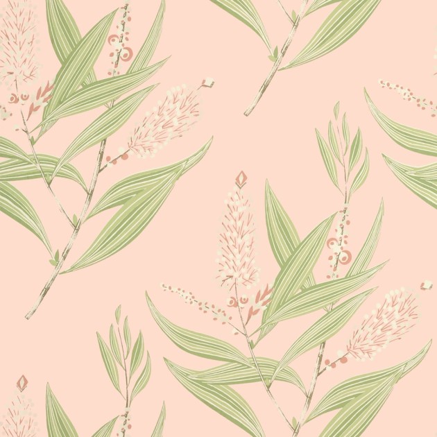 Anna French AT23132 Willow Tree Winter Bud Blush - tapeta w stylizowane liście