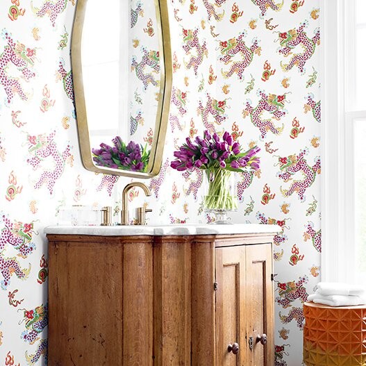 Anna French AT23179 Willow Tree Dragon Dance Multi - tapeta w smoki