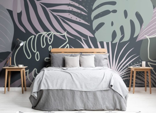 Hovia TR0030PU04W Curacao - mural w egzotyczne liście