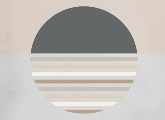 Hovia AB0133NE40W Sun Rays Neutral - mural w koło