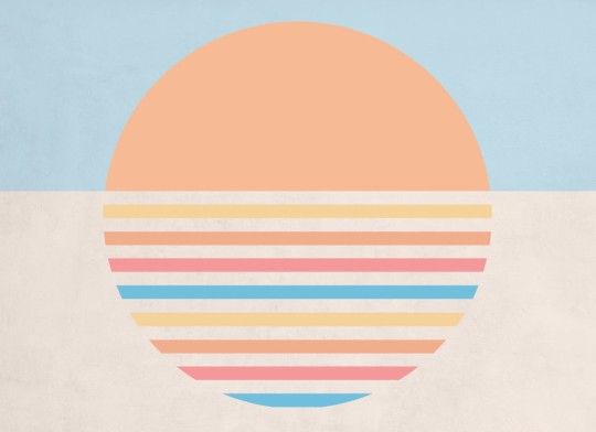 Hovia AB0098OR02W Sun Rays - mural w koło