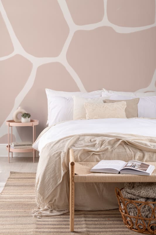 Hovia AN0007PI03W Savanna Pink - mural w motyw umaszczenia żyrafy