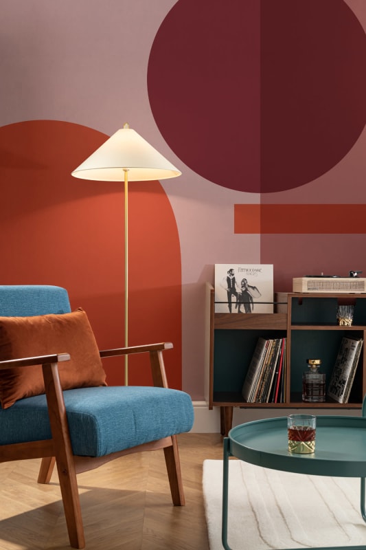 Hovia GE0030MU02W Dessau - mural w geometryczny wzór retro