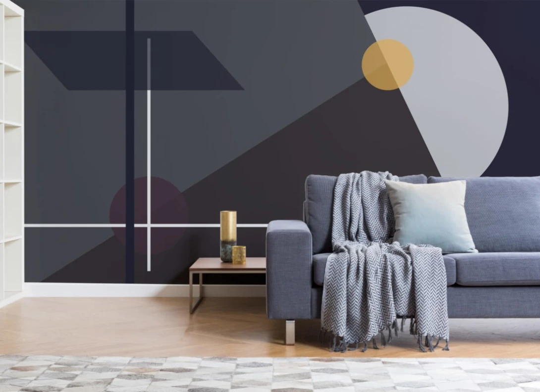 Hovia GE0016DA03W Fred - mural w geometryczny wzór