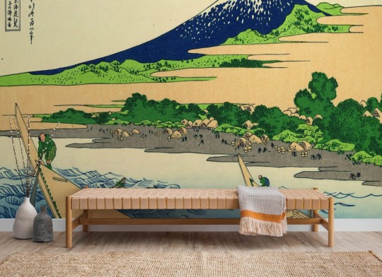 Hovia AR0040BU30W Tago Bay - mural w krajobraz Hokusaia