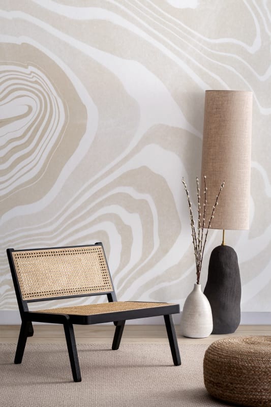 Hovia AB0122NE03W Sumi - mural w organiczne linie