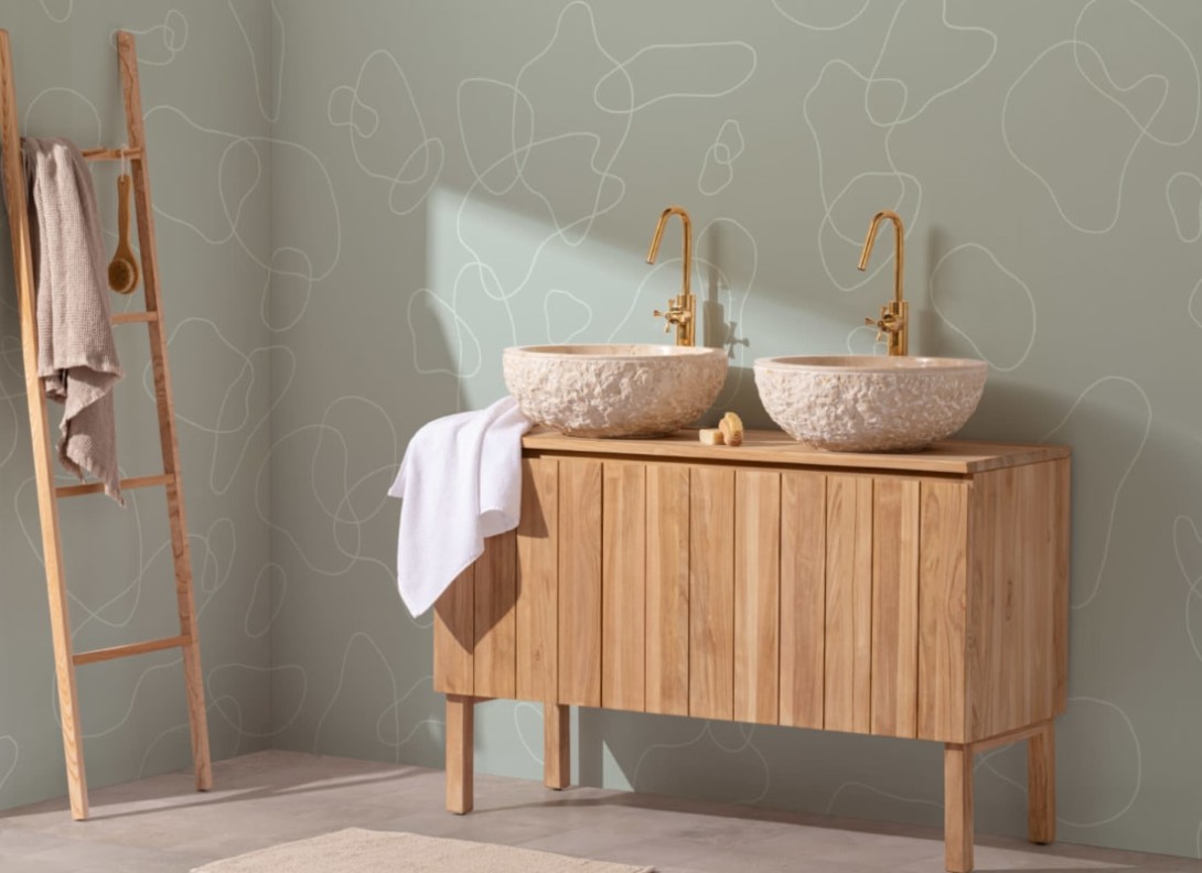 Hovia AB0010GR03W Daydream - mural w abstrakcyjne linie