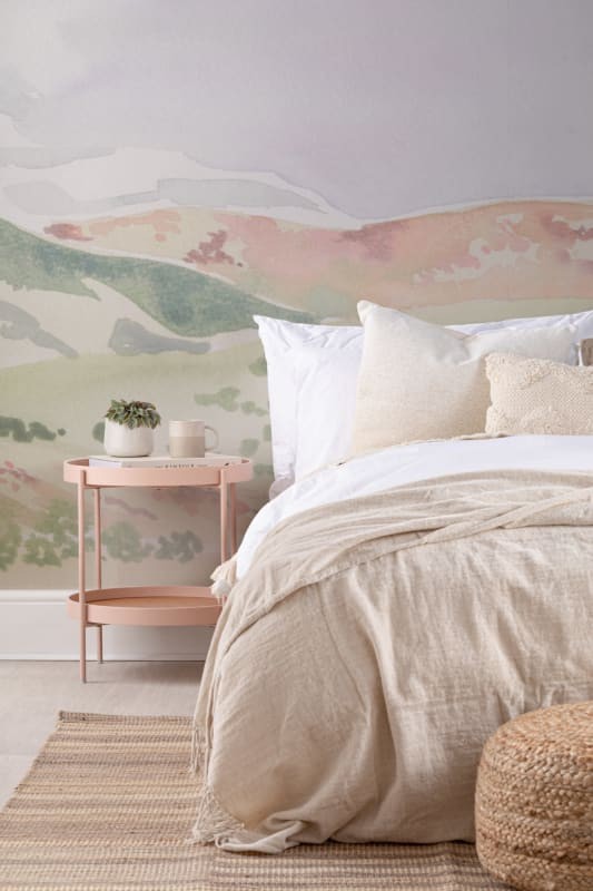 Hovia LA0052MU07W Sleepy Hillside - mural w krajobraz wzgórz