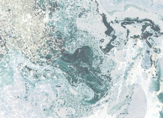 Hovia MA0021BU01W Maelstrom - mural imitujący niebieski marmur