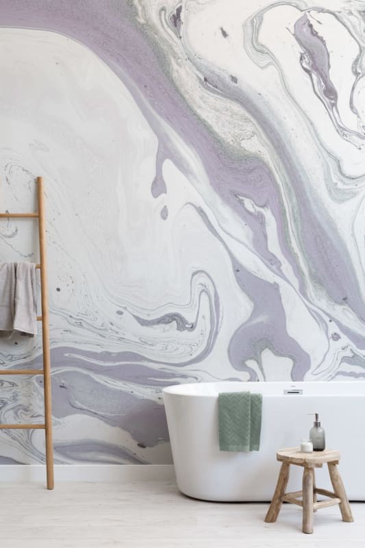 Hovia MA0022PU01W Awash - mural imitujący marmur