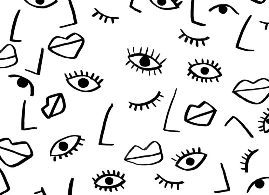 Hovia AB0044BW03W Picasso - mural w twarze w stylu Picassa