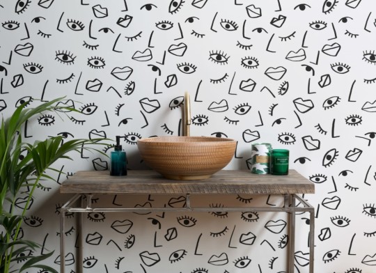 Hovia AB0044BW03W Picasso - mural w twarze w stylu Picassa